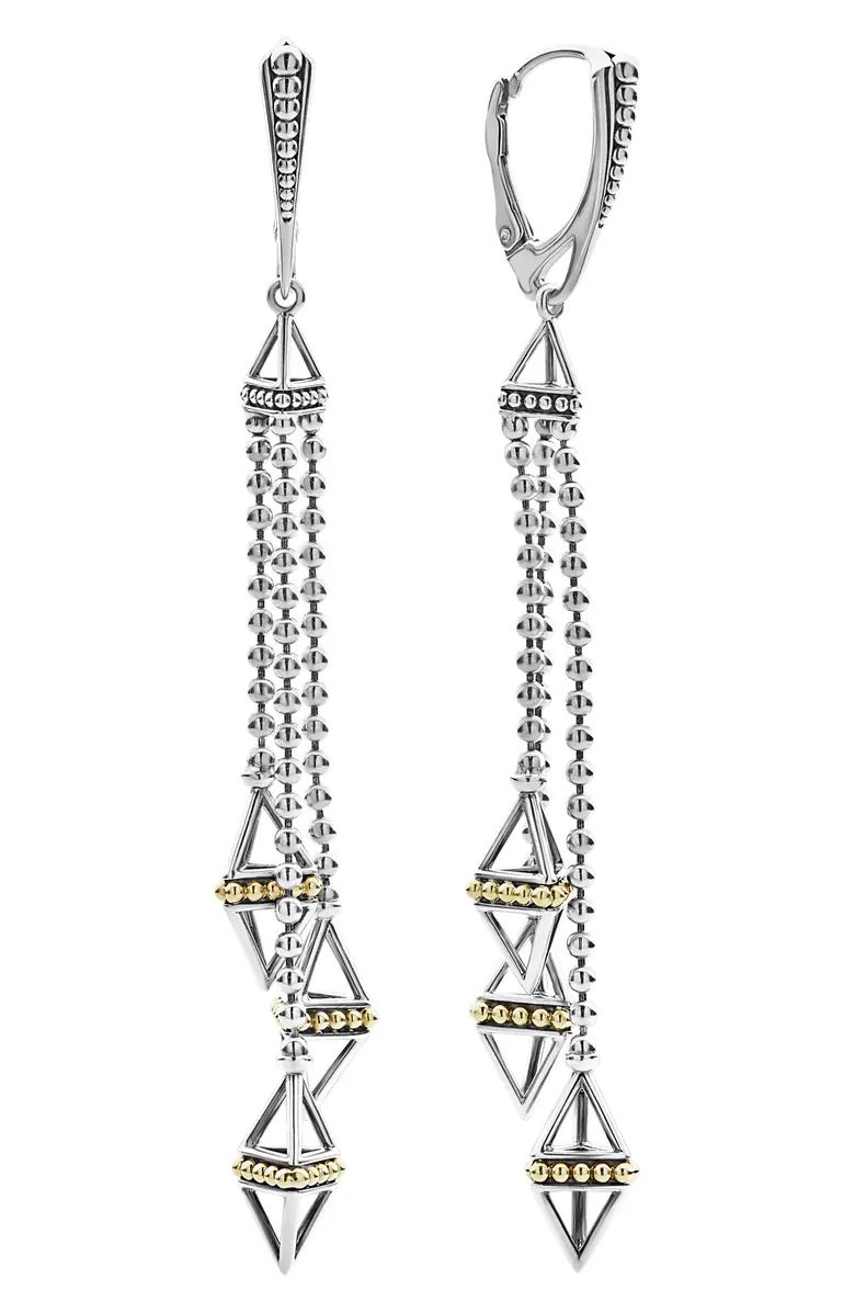 LAGOS Caviar Triangle Pyramid Tassel Earrings | Nordstrom | Nordstrom