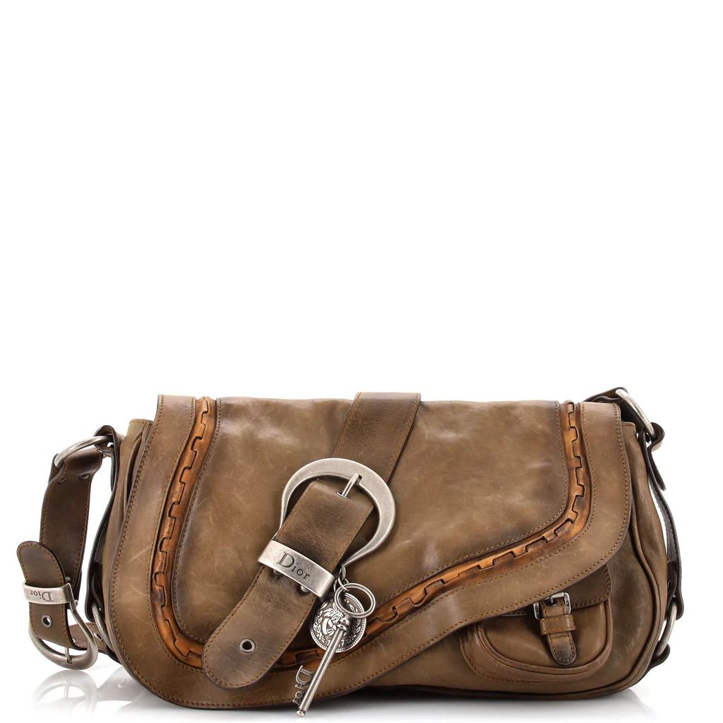 Vintage Gaucho Double Saddle Bag Leather Small | Rebag