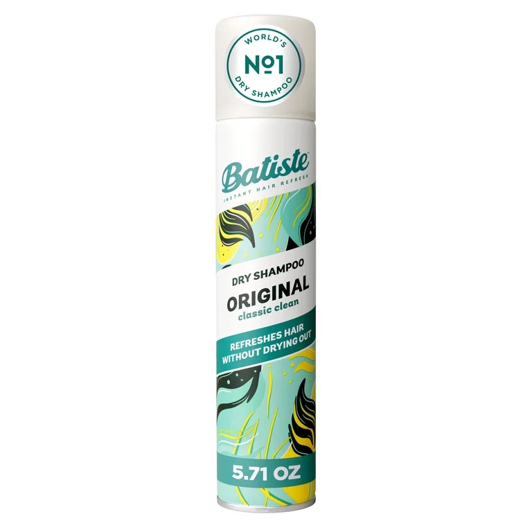 Batiste Original Dry Shampoo, Absorbs Oil & Grease, Classic Clean Scent, 5.71 oz | Walmart (US)