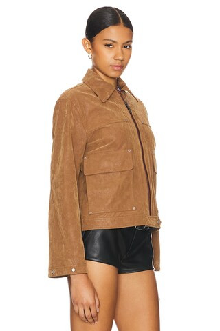 x We The Free Blair Faux Suede Jacket in Caramel Cafe | Revolve Clothing (Global)