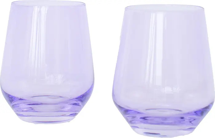 Estelle Colored Glass Set of 2 Stemless Wineglasses | Nordstrom | Nordstrom