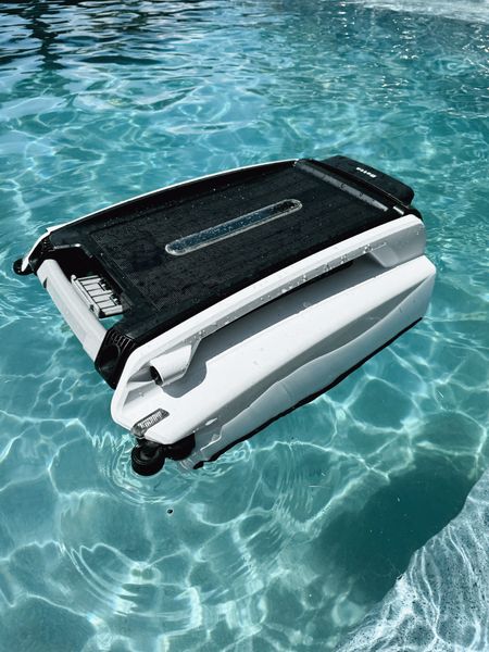 Solar powered pool skimmer — OBSESSED & worth every penny if you have a pool! Runs 30+ hours on Solar power. Literally never have to charge it! Empty the bin & it just keeps doing its thing👏🏼 has picked up endless dog hair & pine needles from our surrounding trees! 

Outdoor / Amazon finds / home / pool must haves / summer / Holley Gabrielle 

#LTKHome #LTKSeasonal