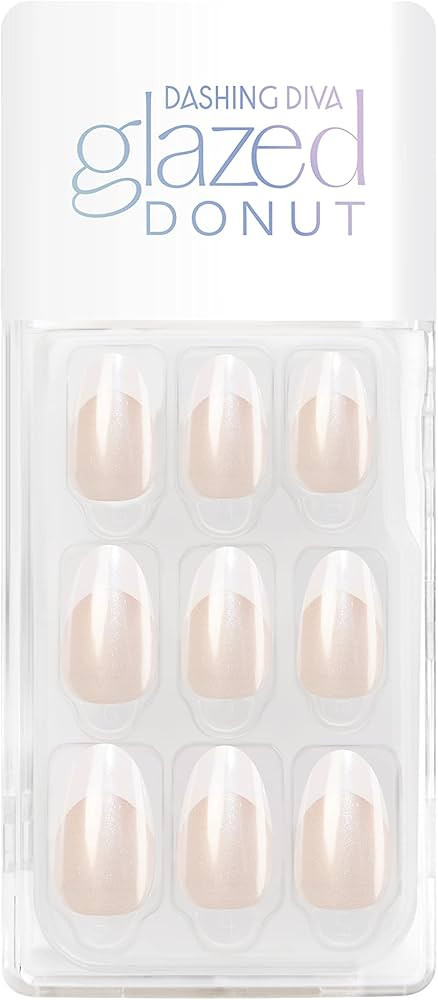 Dashing Diva Magic Press Nails - French Glaze | Medium, Almond Shaped Press On Nails | Long Lasti... | Amazon (US)