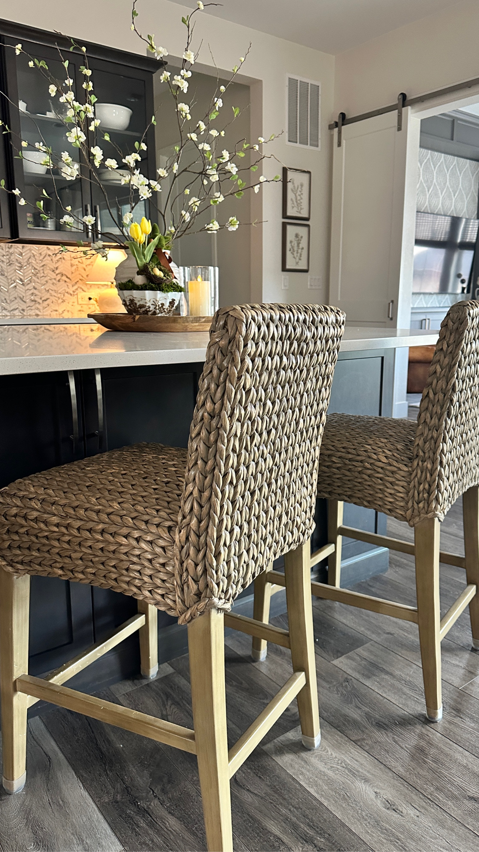 Woven counter stool. Sea grass stoolBest seller!!  Spring decor  

#LTKhome