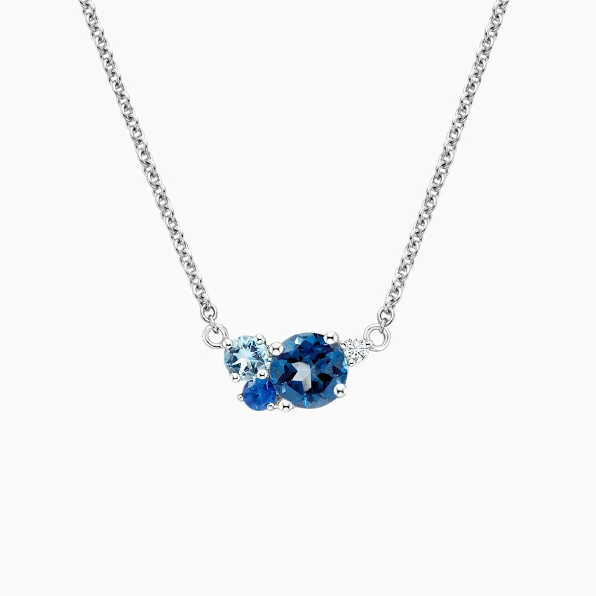 Hydrangea Bouquet Pendant in Silver | Brilliant Earth