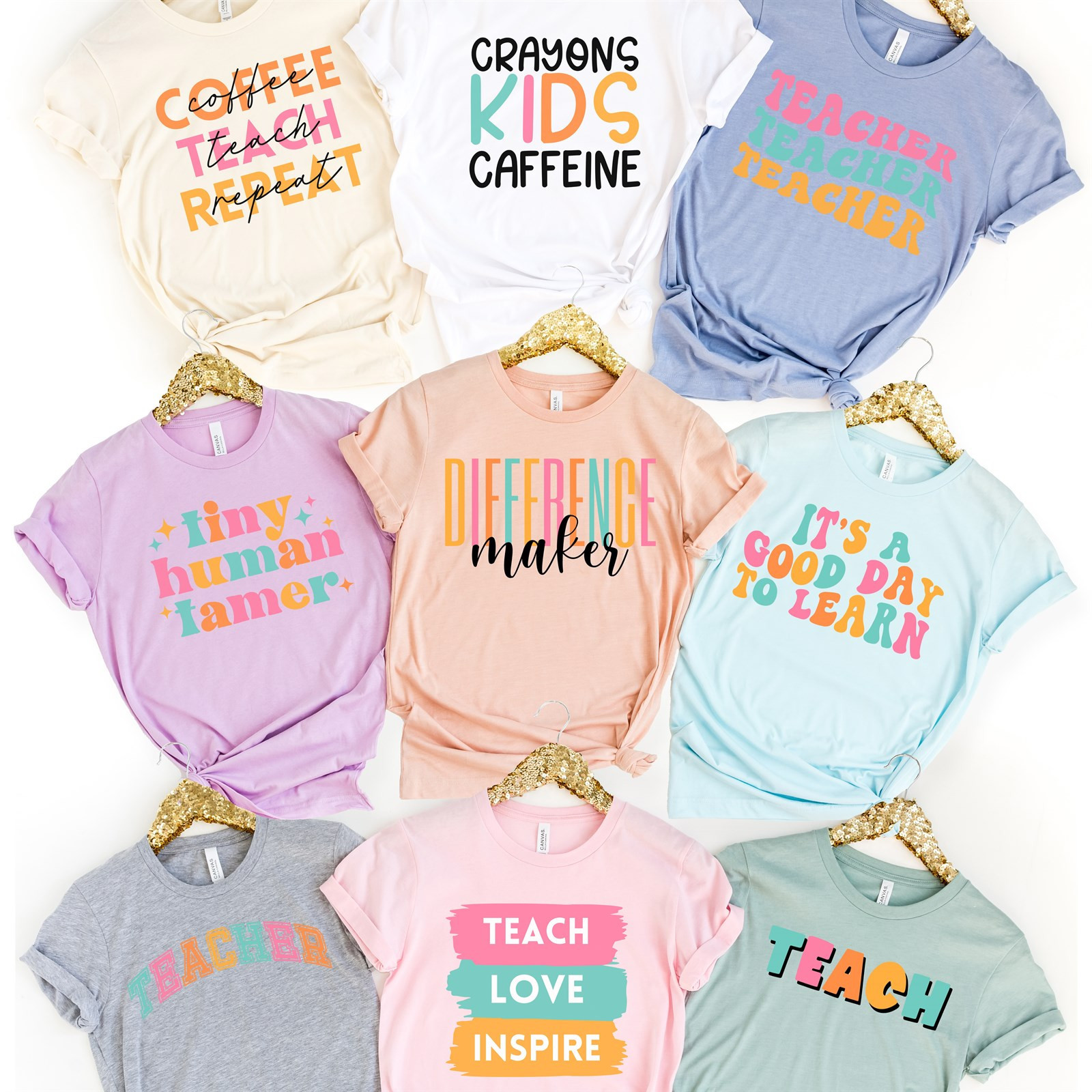 Colorful Graphic Teacher Tees | Jane