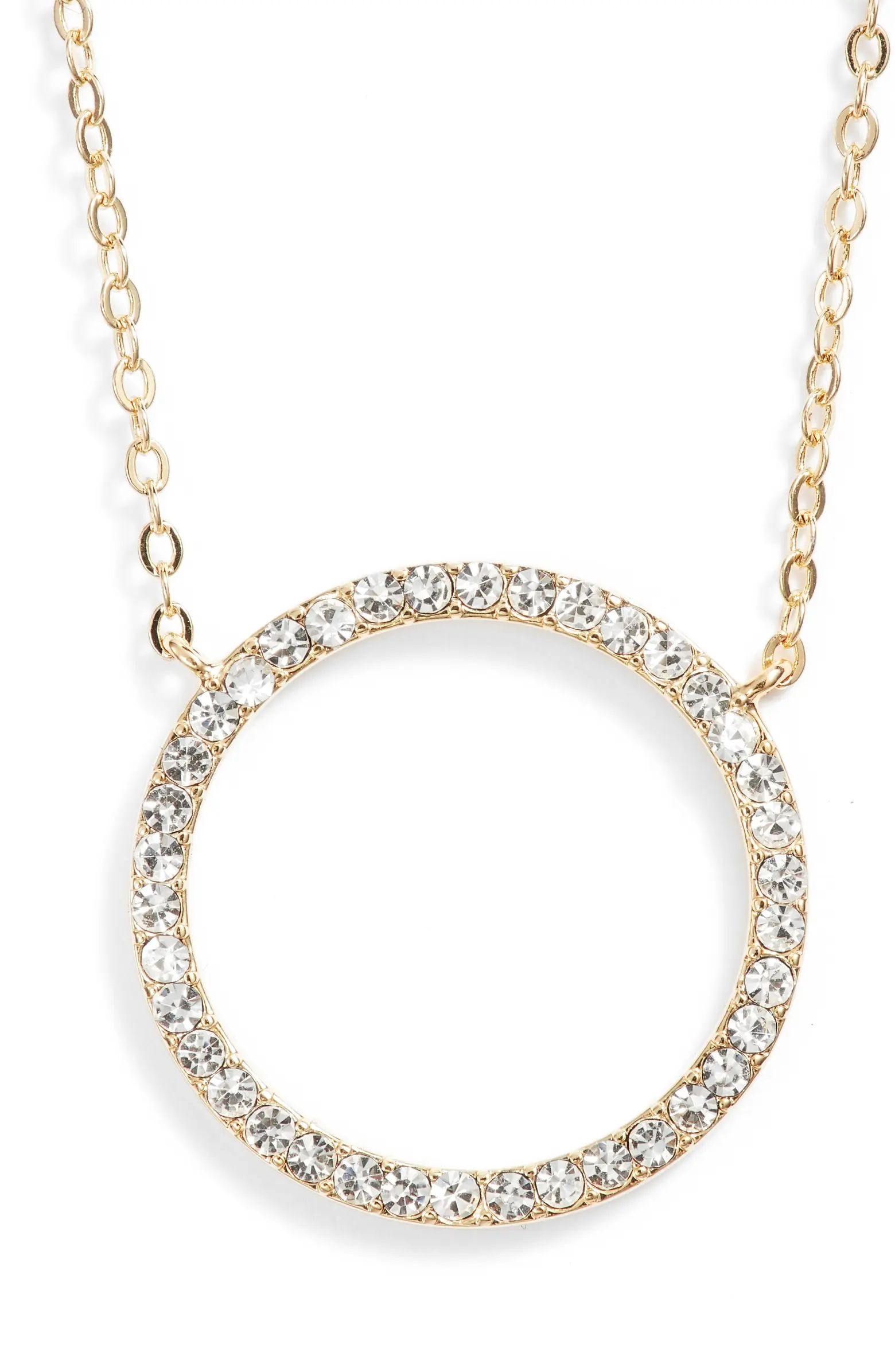 Nordstrom Pavé Open Circle Pendant Necklace | Nordstrom | Nordstrom