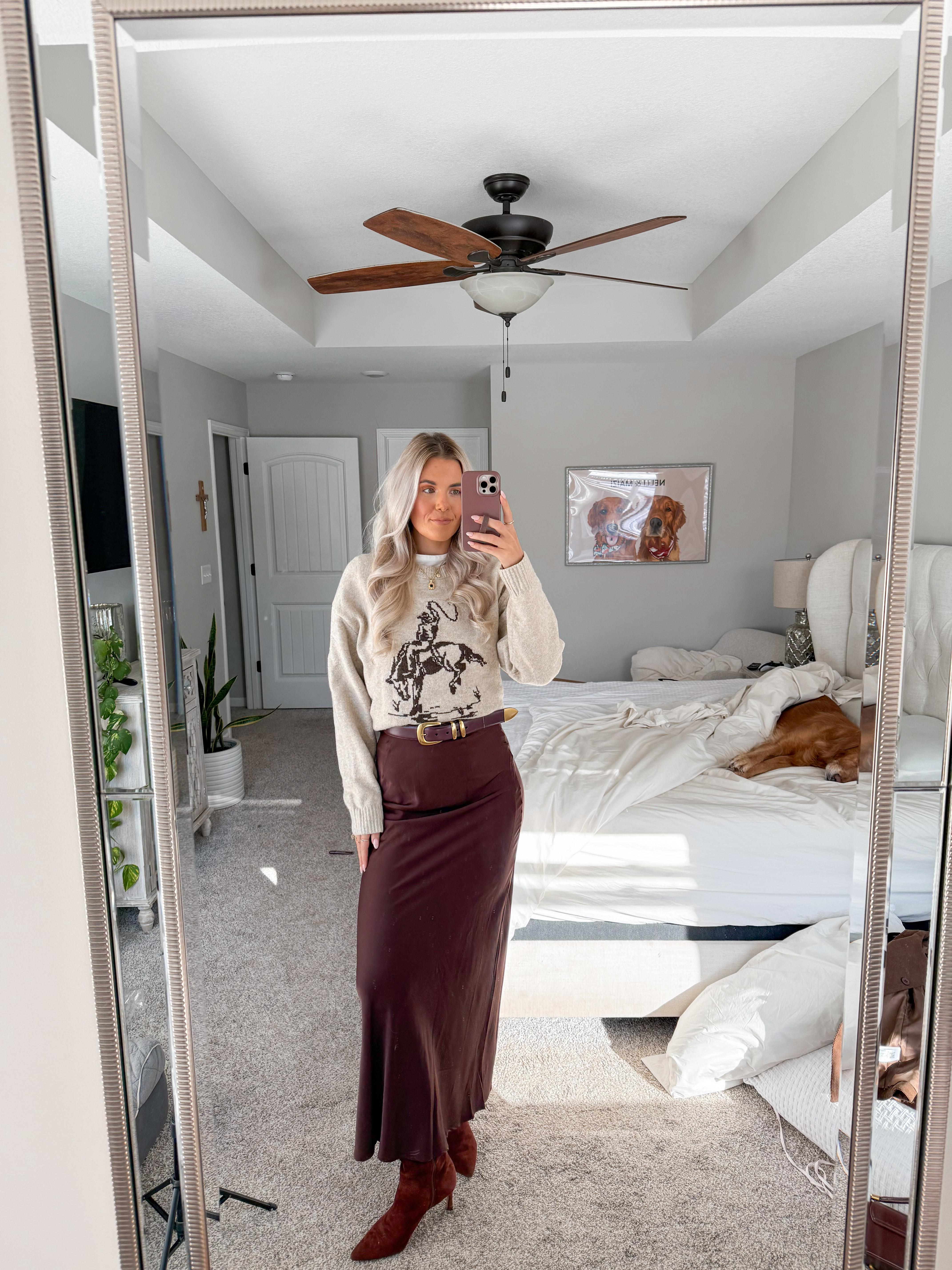 size small in skirt, medium in sweater, small in belt, true to size in boots 

maxi skirt outfit 

#LTKFindsUnder50 #LTKSeasonal #LTKStyleTip