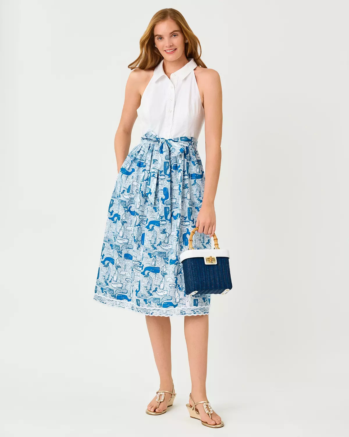 Mauritzia Halter Midi Shirtdress | Lilly Pulitzer