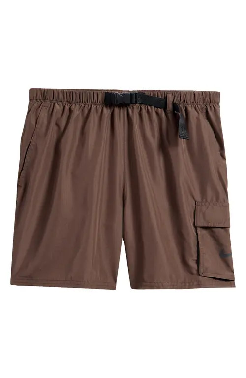 Nike 5-Inch Cargo Swim Trunks in Baroque Brown at Nordstrom, Size Xx-Large | Nordstrom