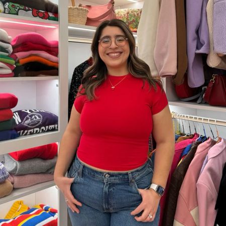 The NEW Shiny By Nature close fitting baby tee in tomato 😍 so versatile and flattering!

Midsize fashion, plus size fashion, curvy style, curvy clothes, inclusive sizing brand, small business

#LTKfindsunder50 #LTKmidsize #LTKplussize