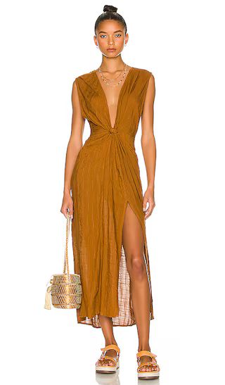 Down The Line Cover Up in Amber | Revolve Clothing (Global)