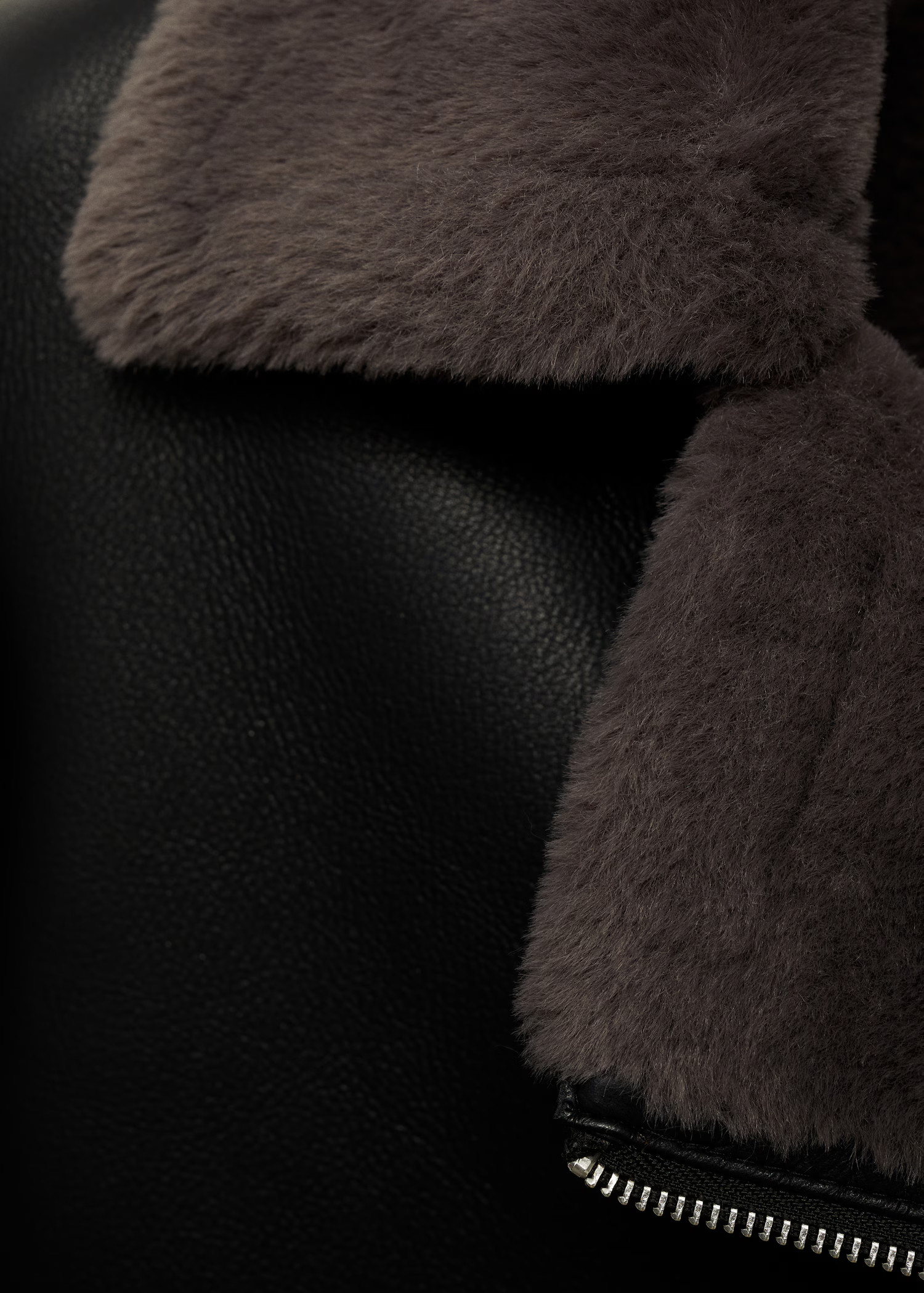 Jacket with shearling-effect lining - Women | MANGO USA | Mango (US/MX/AU)