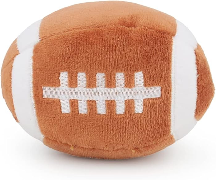 Dog Toys Balls - Chewable Plush Rugby for Dogs, Soft Pet Squeaky Ball Stuffed with Fluffy, Durabl... | Amazon (US)