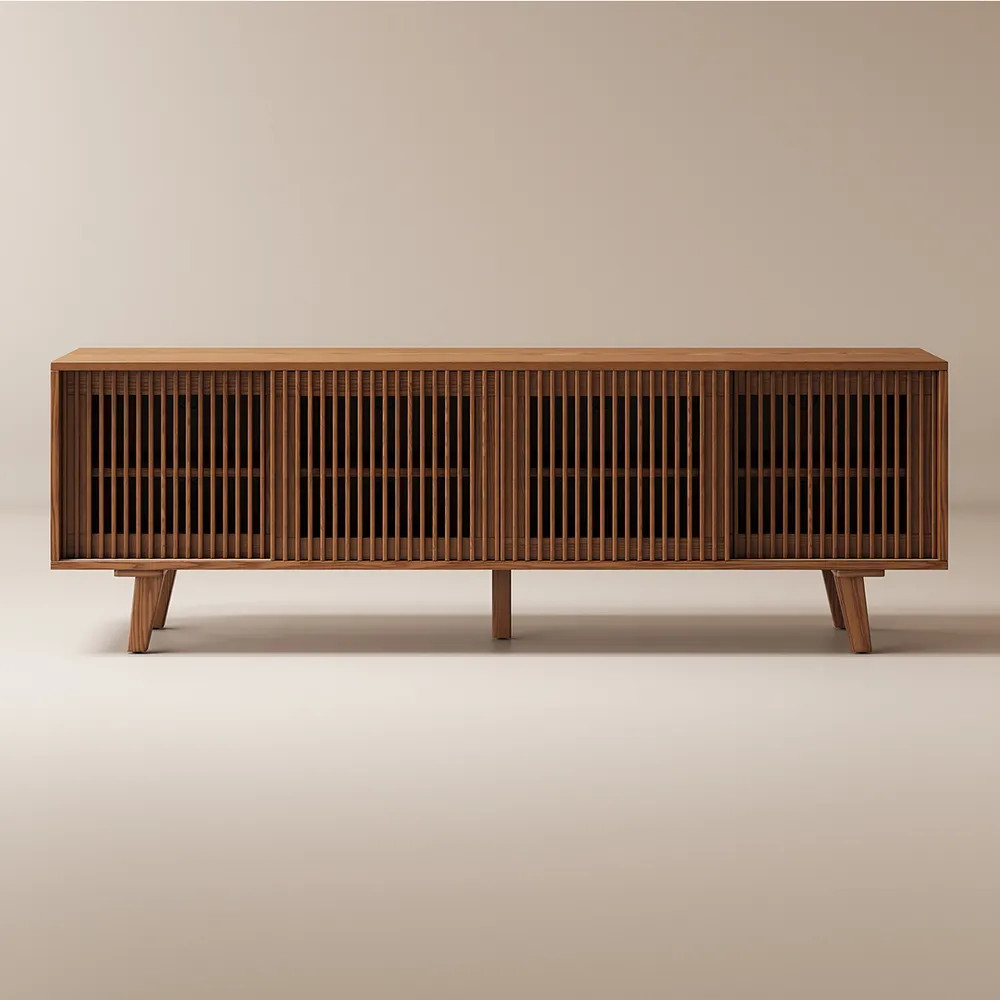 Astrid Wood TV Stand, 70" | Hernest