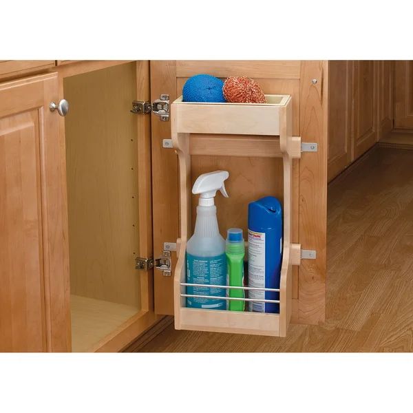 Wood Sink Base Cabinet Door Organizer | Wayfair North America