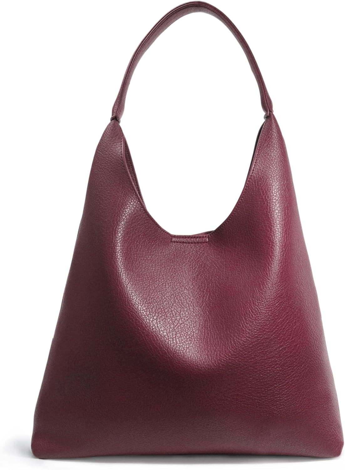 Hobo Bags for Women Soft Vegan Leather Shoulder Handbag Slouchy Tote Purses | Amazon (US)