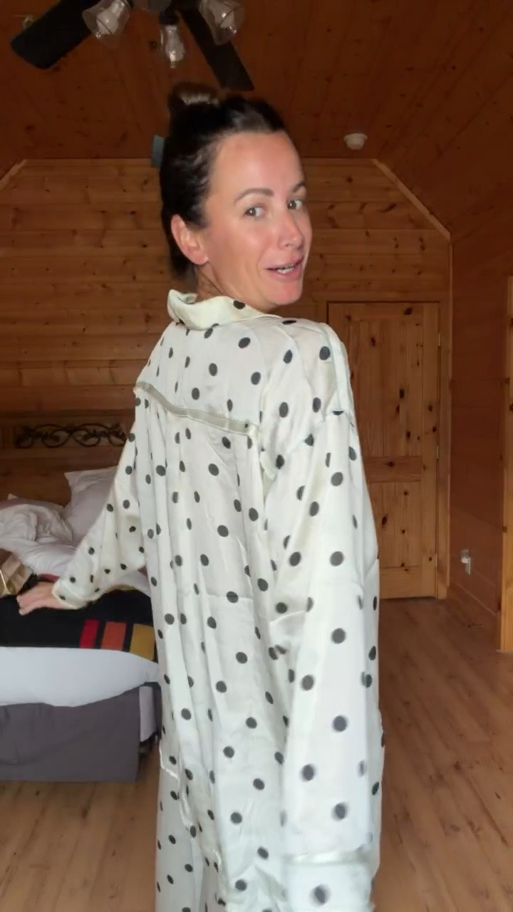 Cutest polka dot pajamas I got for my last trip!

#LTKgrwm #LTKmomlife #LTKselfcare
