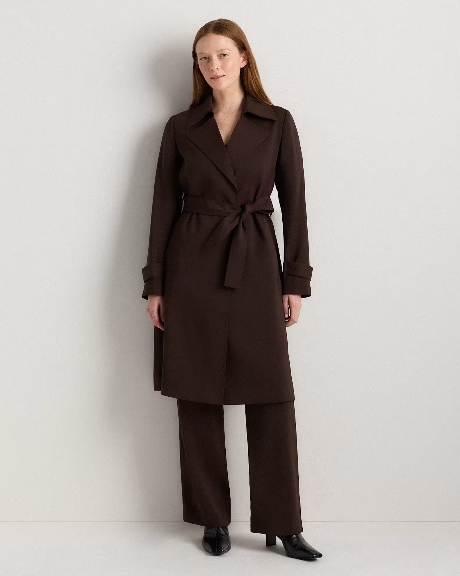 Stretch Crepe Trench Coat | Quince