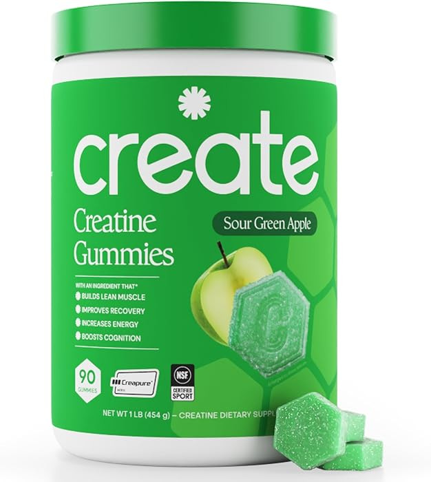 Create Creatine Monohydrate Gummies for Men & Women, Boost Focus, Strength, and Endurance, Anti-M... | Amazon (US)
