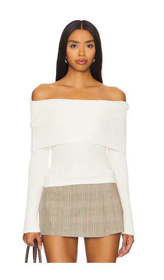 Sade Knit Top in Ivory | Revolve Clothing (Global)