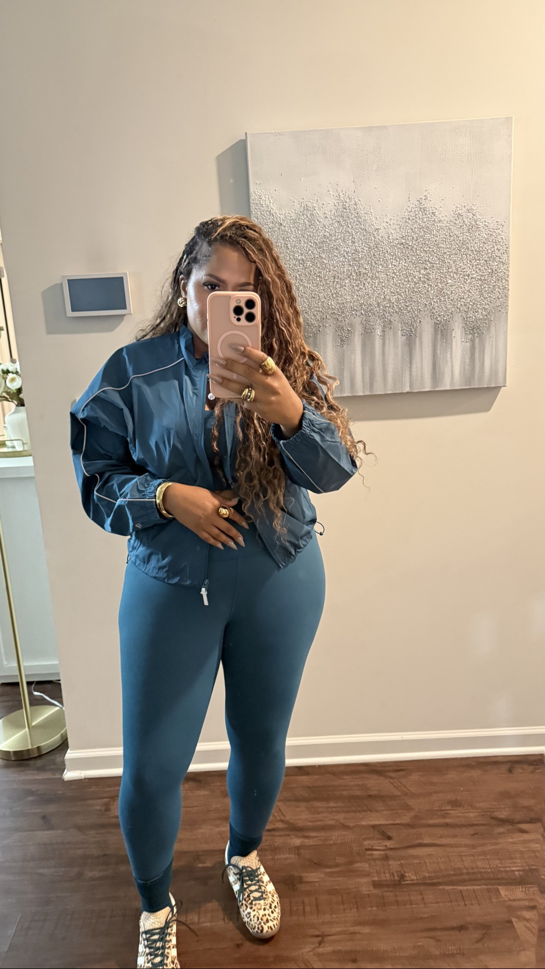 @Fabletics fits lately. Sneakers @adidas run tan large recommend half size down 
Wearing  XL in top & XXL in bottoms

#LTKootd #LTKmomlife