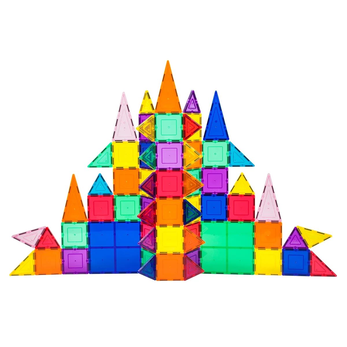 PicassoTiles 101 Piece Magnetic Building Block 101pc Set Magnet Tile Construction Toy, Multicolor | Walmart (US)