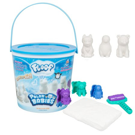 Floof Modeling Clay - Reuseable Indoor Snow - Endless Creations With 3 Polar Baby Molds and Pawprint | Walmart (US)