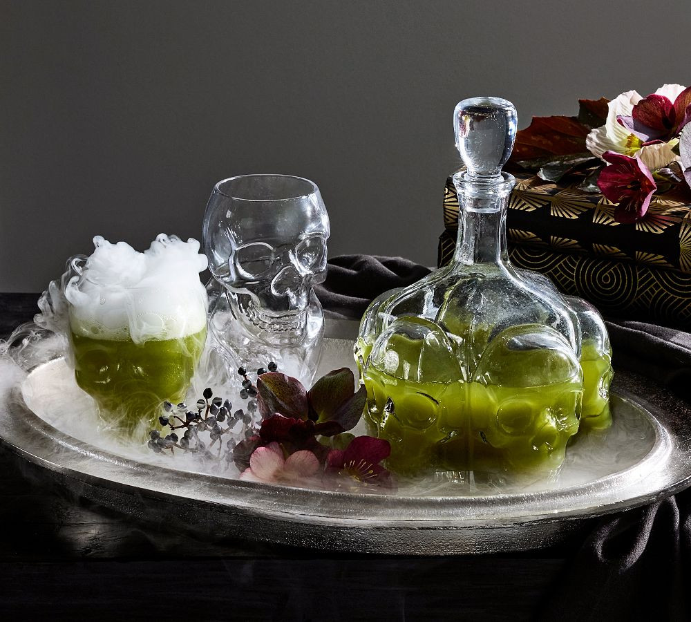 Skull Glass Decanter | Pottery Barn (US)