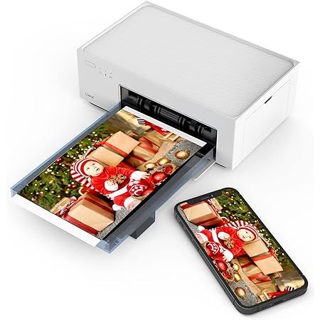 ZJX Bluetooth Printer 3x3” for iPhone/Android, Wireless Mobile Photo Printer with 4 Pass, Inkle... | Amazon (US)