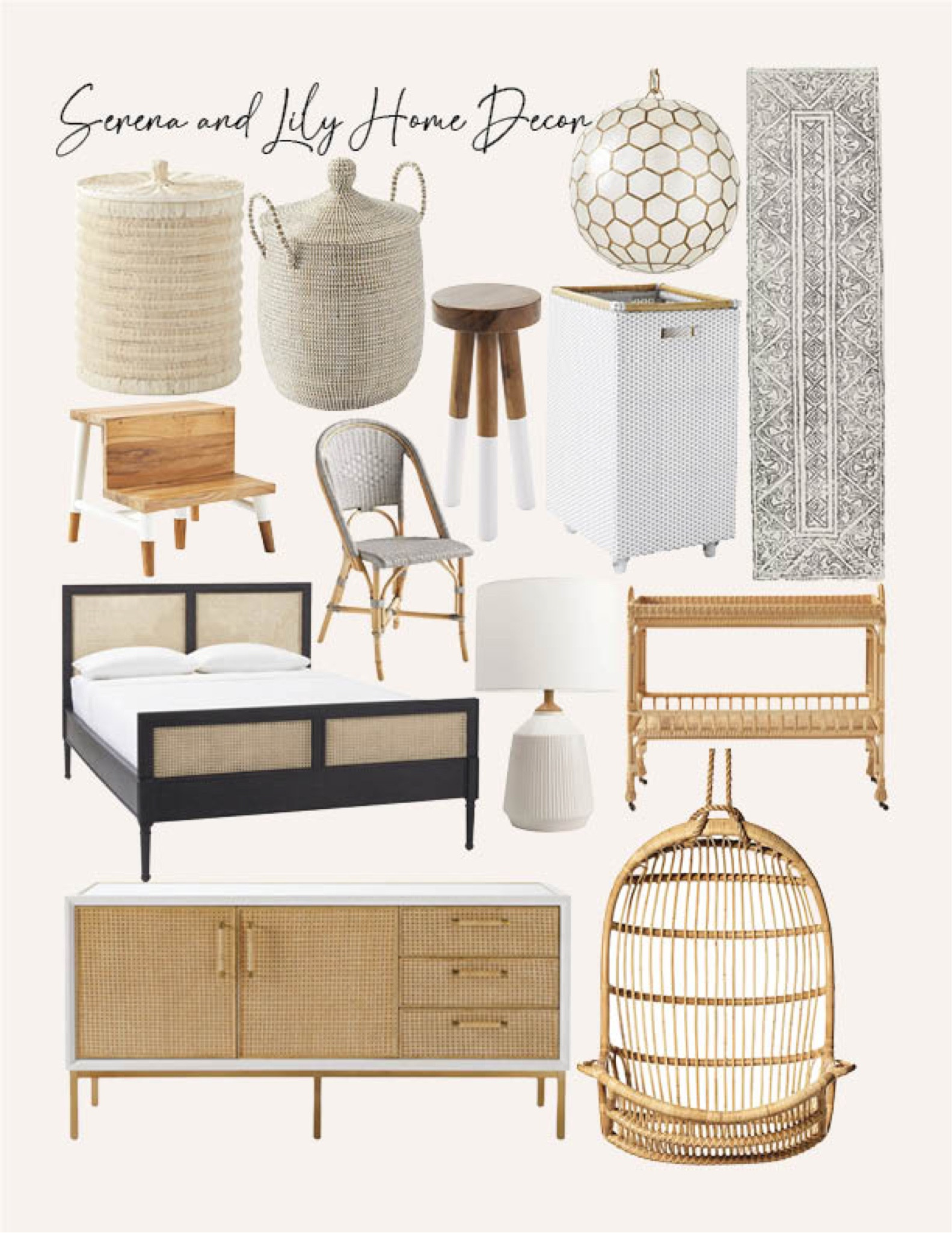 Serena and Lily tent sale favorites! I personally own the lidded basket and rolling laundry hamper and LOVE them! I ordered the stool and pendant light-have loved them for so long now. Great deals! 

#LTKFind #LTKhome #LTKsalealert