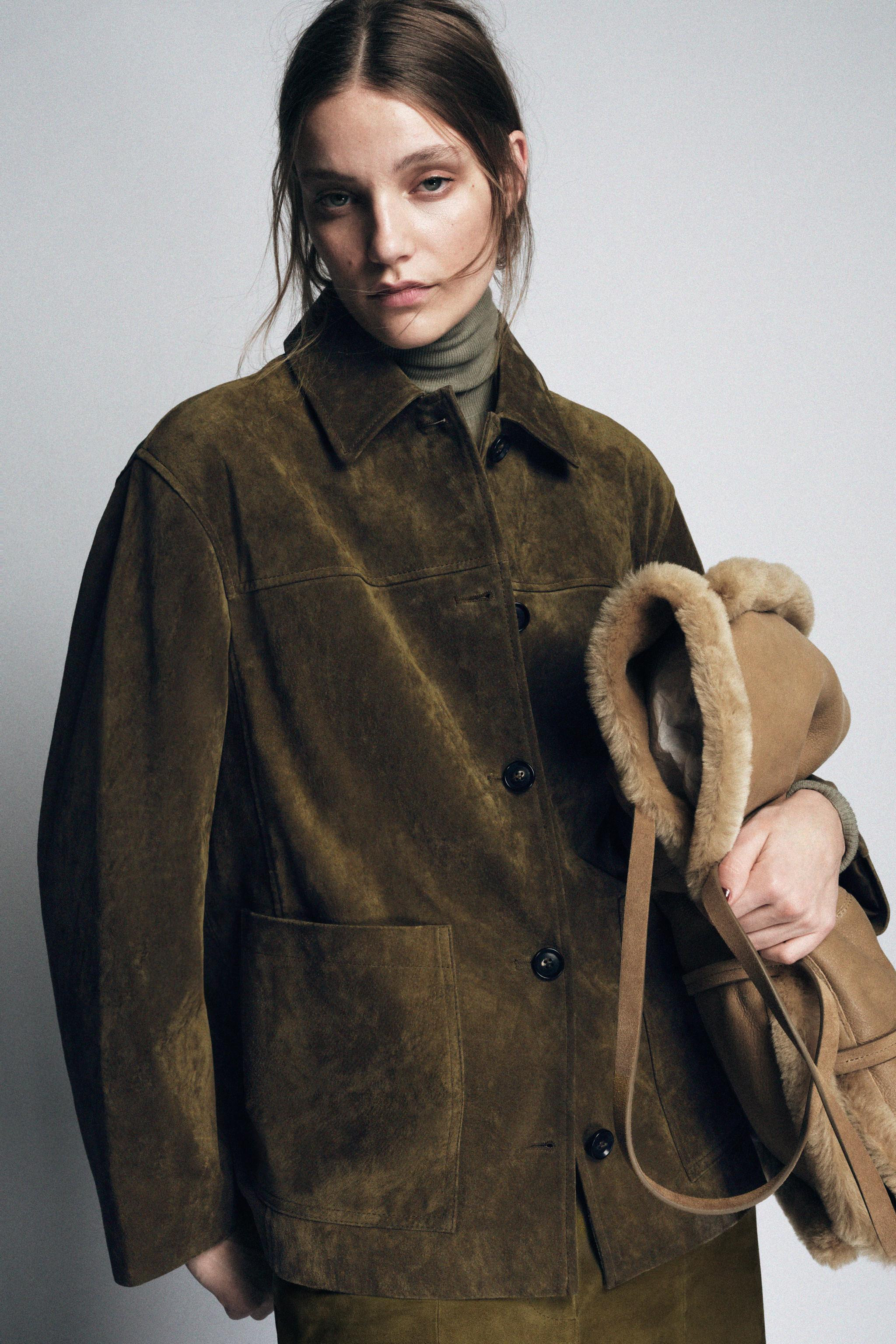 SUEDE LEATHER POCKET JACKET ZW COLLECTION LIMITED EDITION | Zara US