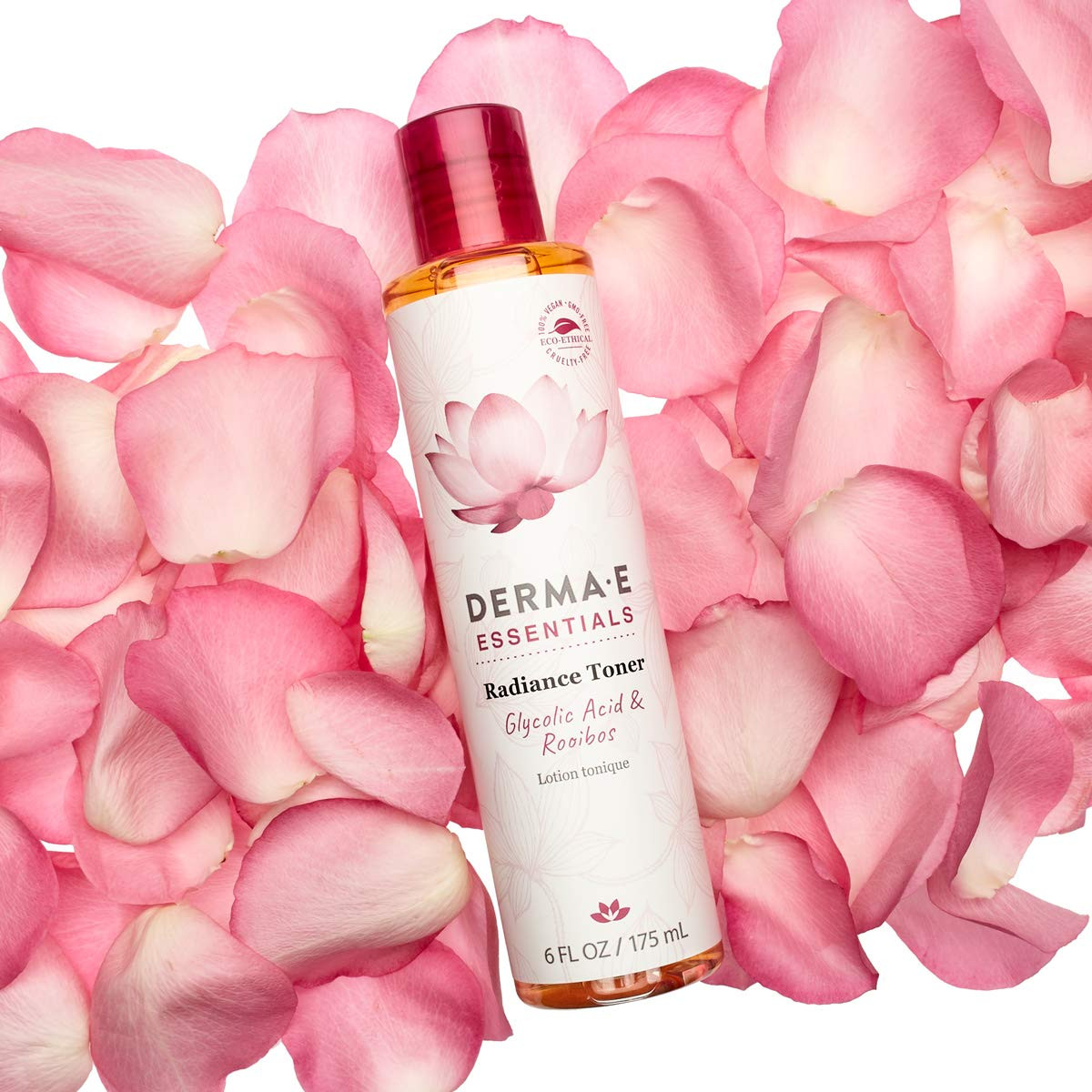 DERMA E Radiance Toner Glycolic Acid & Rooibos 6oz | Amazon (US)