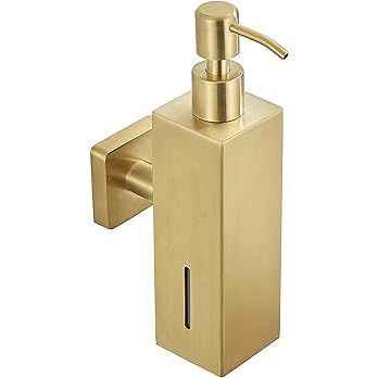 WOLIBEER Gold Soap Dispenser, 250ml Refillable Shampoo Conditioner Holder Dish Soap Liquid Holder... | Amazon (US)