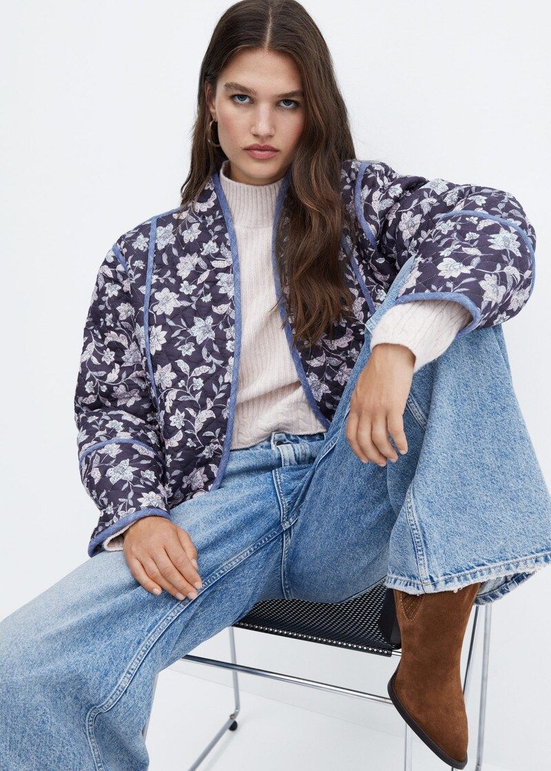 Quilted reversible jacket -  Women | Mango United Kingdom | MANGO (UK)