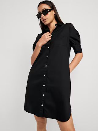 Short-Sleeve Shirt Dress | Old Navy (US)