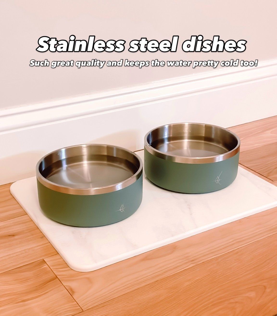 Stainless steel dog dishes 

#LTKPets