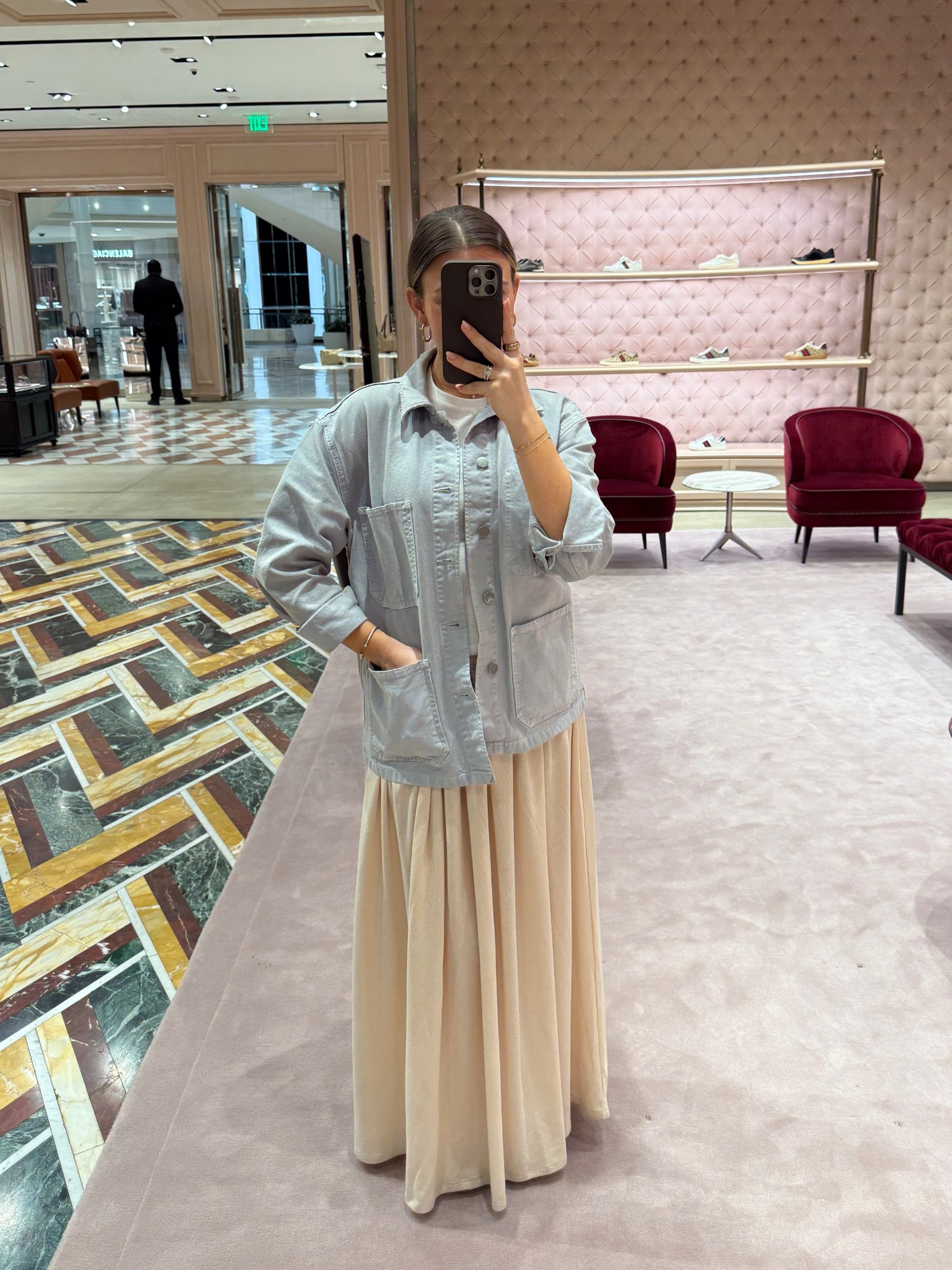 caught shopping! jacket is sold out but linked similar options 

#LTKdayinmylife #LTKootd