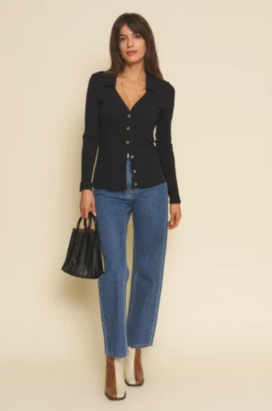 Whimsy and Row Whimsy + Row Farrah Organic Cotton Jeans in Indigo, Women's at Urban Outfitters | Urban Outfitters (US and RoW)