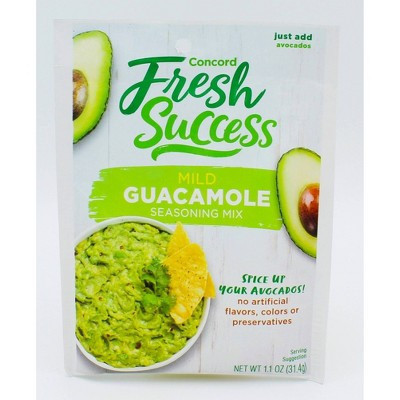 Concord Foods Fresh Success Mild Guacamole Mix - 1.1oz | Target