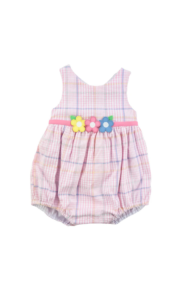 "Think Pink" Seersucker Romper | Florence Eiseman