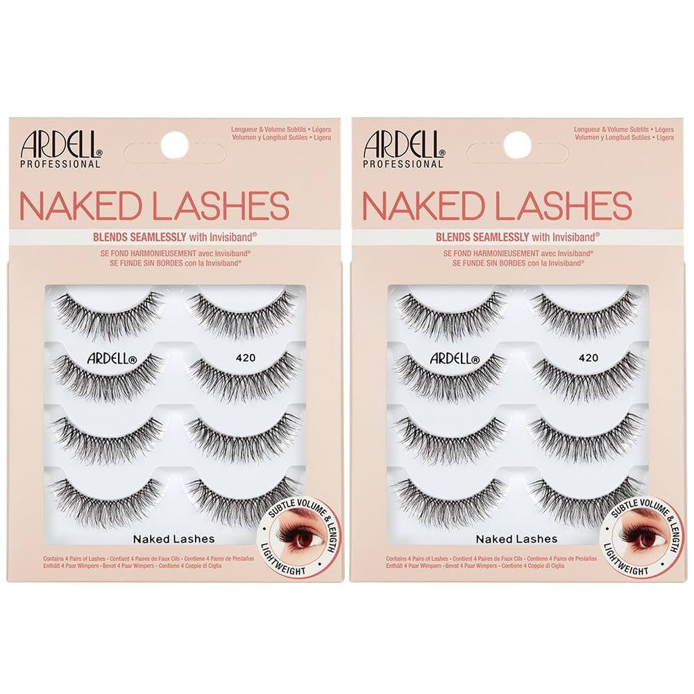 Ardell Naked Strip Lashes 420 - Soft Lightweight Fibers, Natural Look, Comfortable & Easy Applica... | Amazon (US)