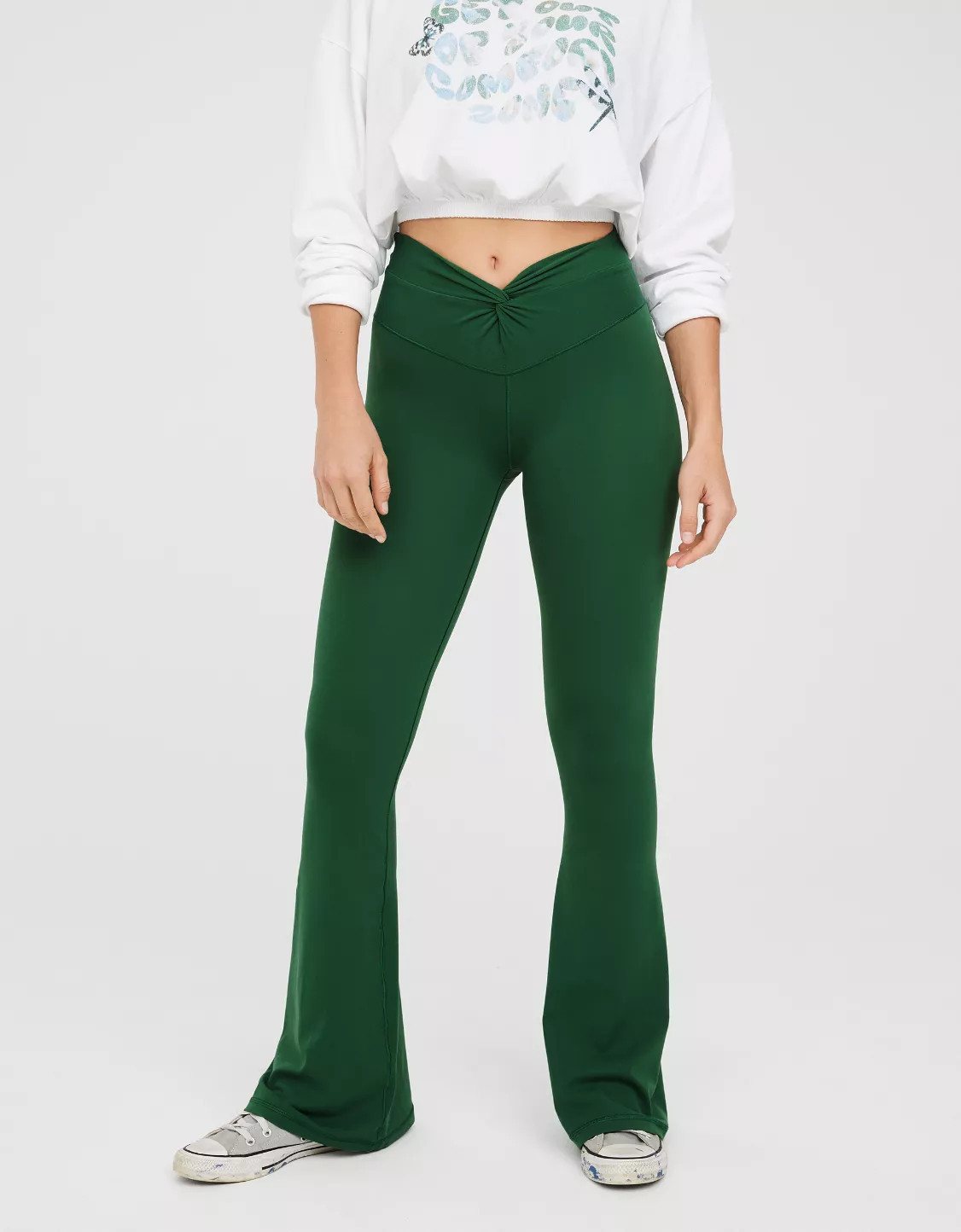 OFFLINE By Aerie Real Me Xtra Twist Flare Legging | Aerie