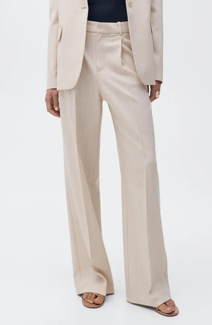 MANGO Straight Leg Pants | Nordstrom | Nordstrom