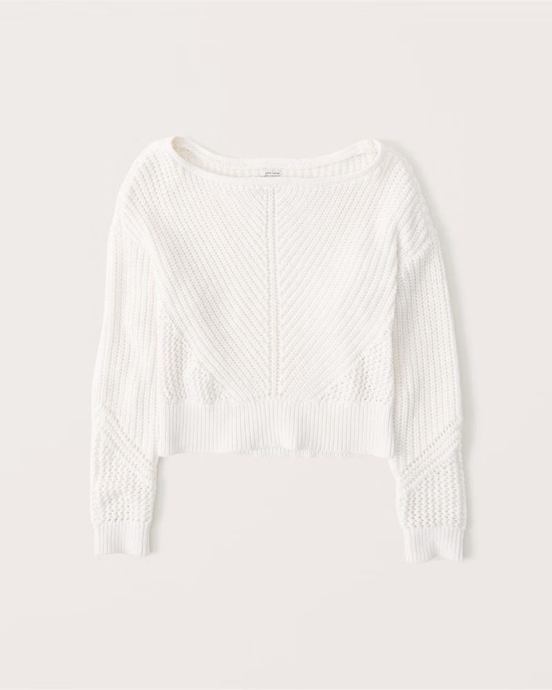 Beachy Boatneck Sweater | Abercrombie & Fitch (US)