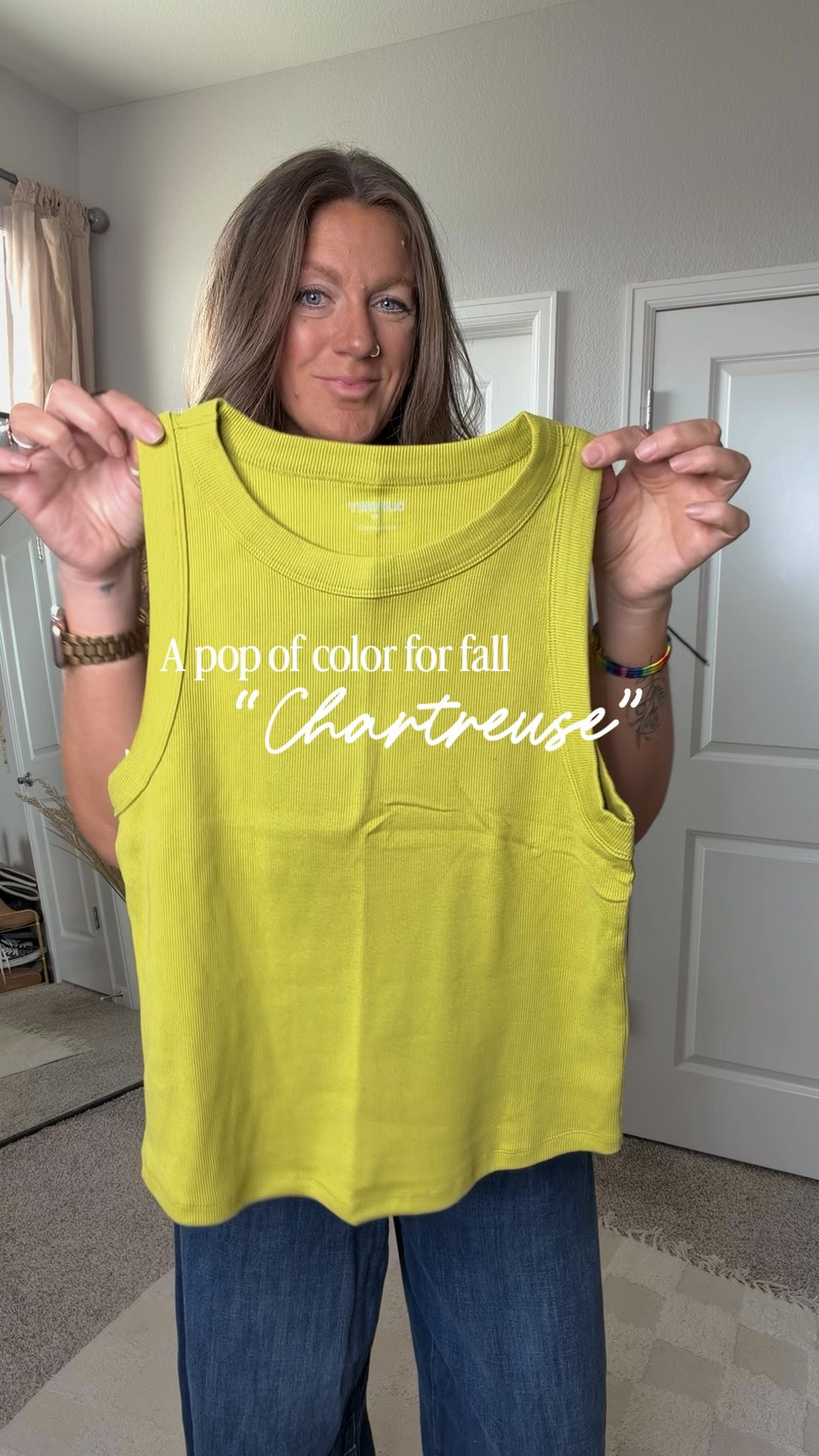 Large tank, medium tall jeans, large jacket, 11 boots. 🇨🇦 specific links saved at the end 

Chartreuse fall outfit inspo, over 40 outfits

#LTKTall #LTKOver40 #LTKSaleAlert