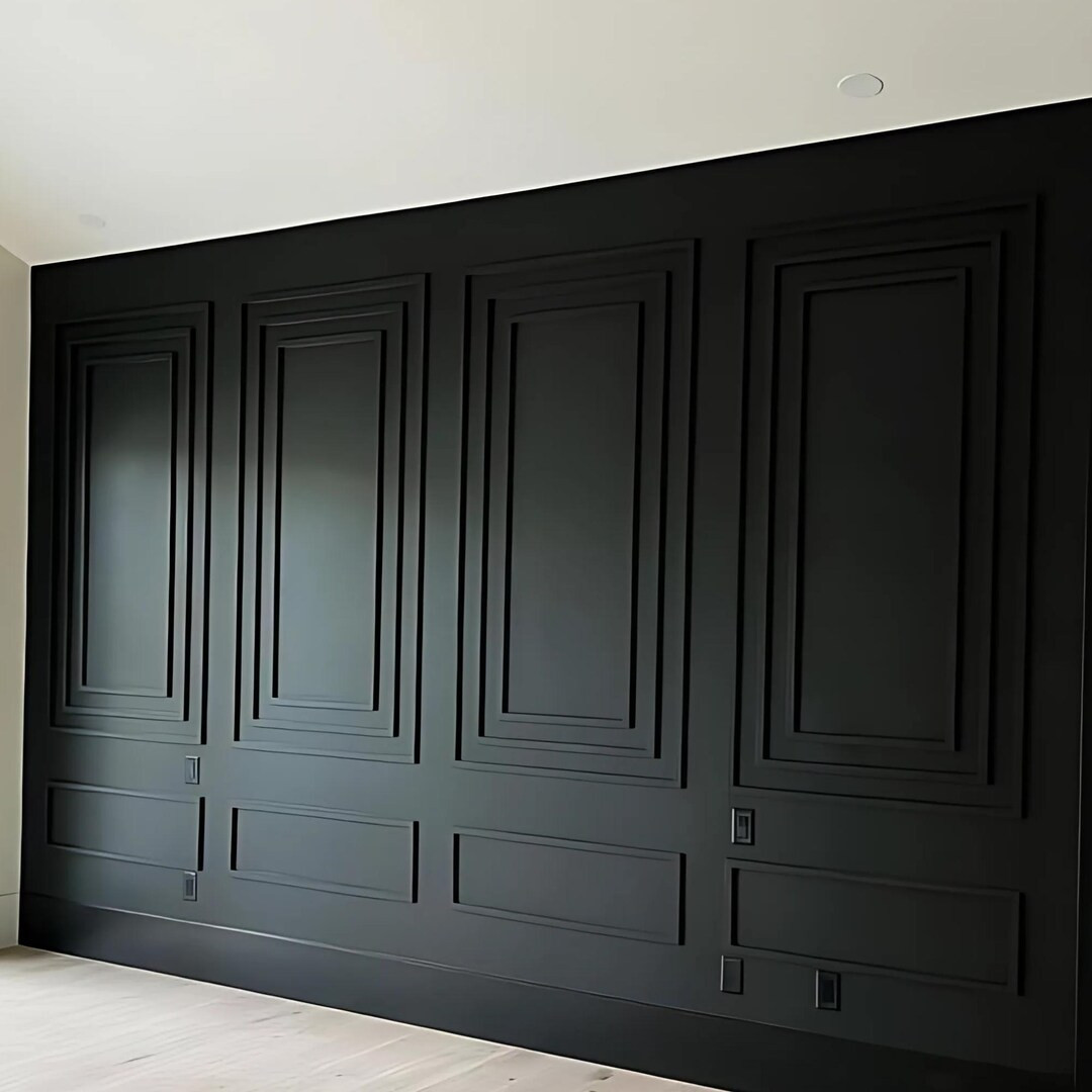 Pre-Cut Wainscoting Cladding Kit: Easy Install Picture Frame Wall Molding | Etsy (US)