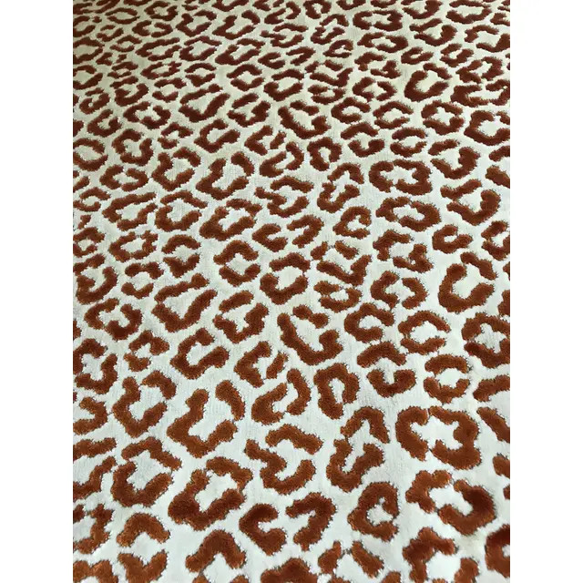 Brunschwig & Fils Panthere Velvet Spice Fabric - 2 2/8 Yards | Chairish