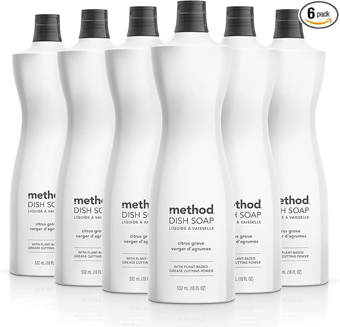 Method Dish Soap, Citrus Grove, 18 Ounce, 6 pack, Packaging May Vary | Amazon (US)