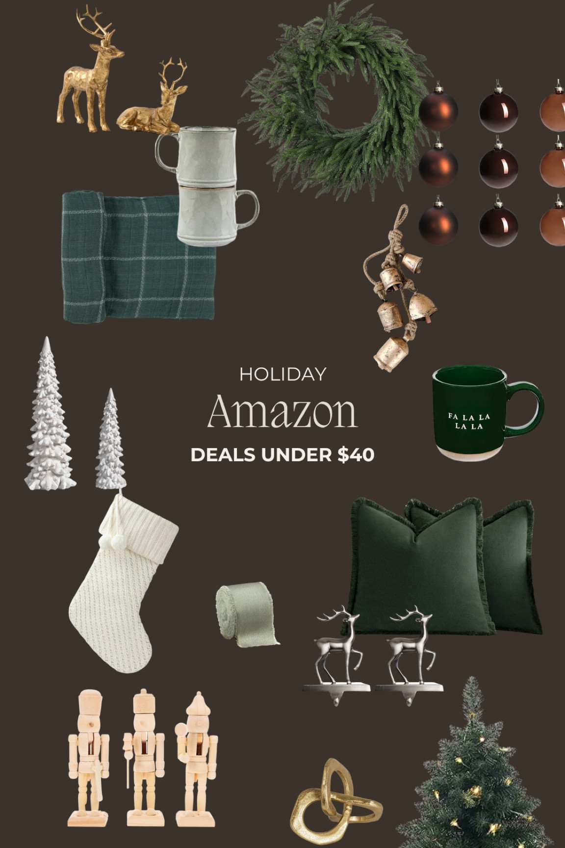 Holiday Amazon home decor deals under $40  

#LTKHome #LTKHoliday